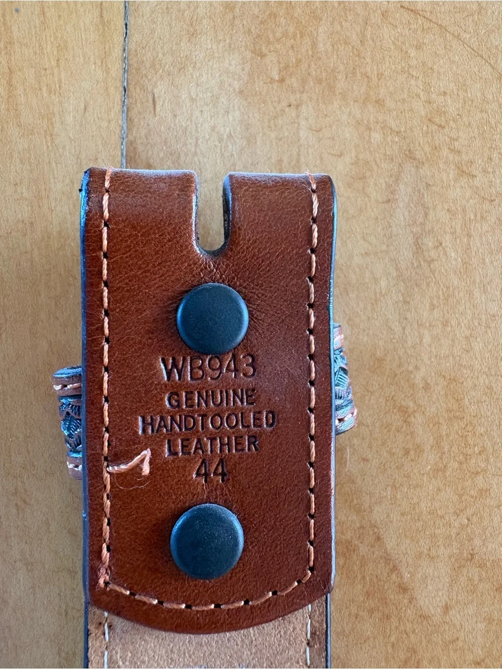 Brown Western Leather Belt with Silver Conchos (NWOT)
